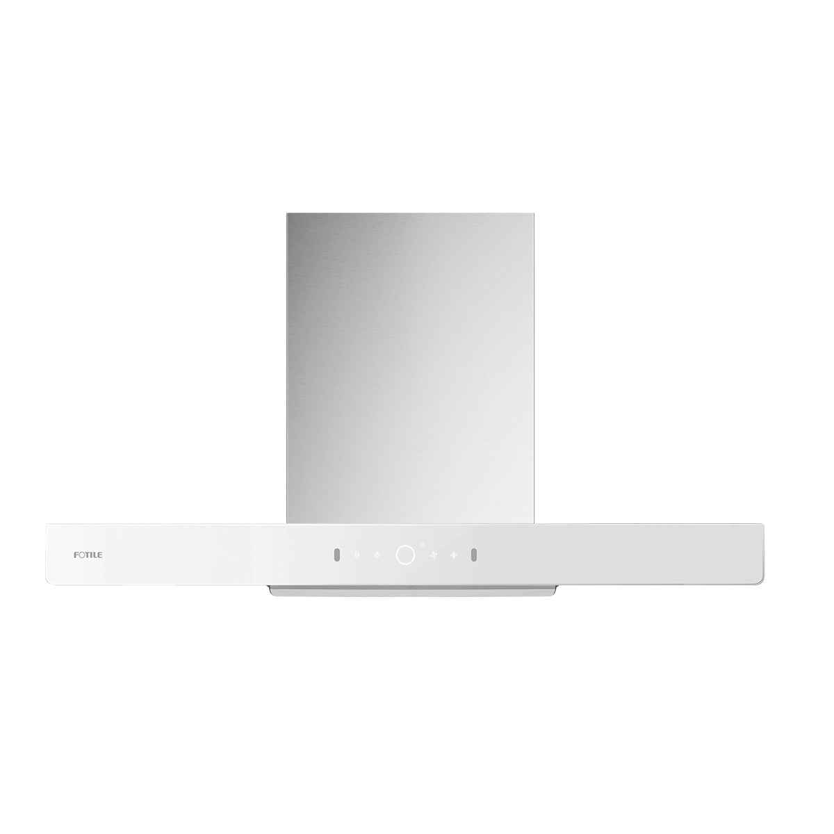EMG9008-CW 900mm White Glass Built in/Canopy Rangehood