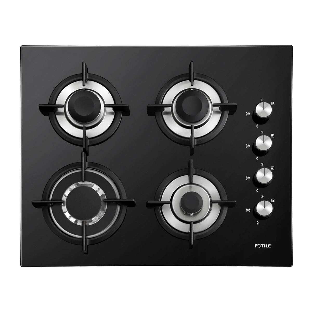 GLG60409S 600mm 4 Burner Black Glass Cooktop