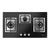 GLG86322S 860mm 3 Burner Black Glass Cooktop